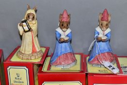 THREE BOXED ROYAL DOULTON BUNNYKINS FIGURES OF THE YEAR, comprising two Sundial DB213, 2000 and