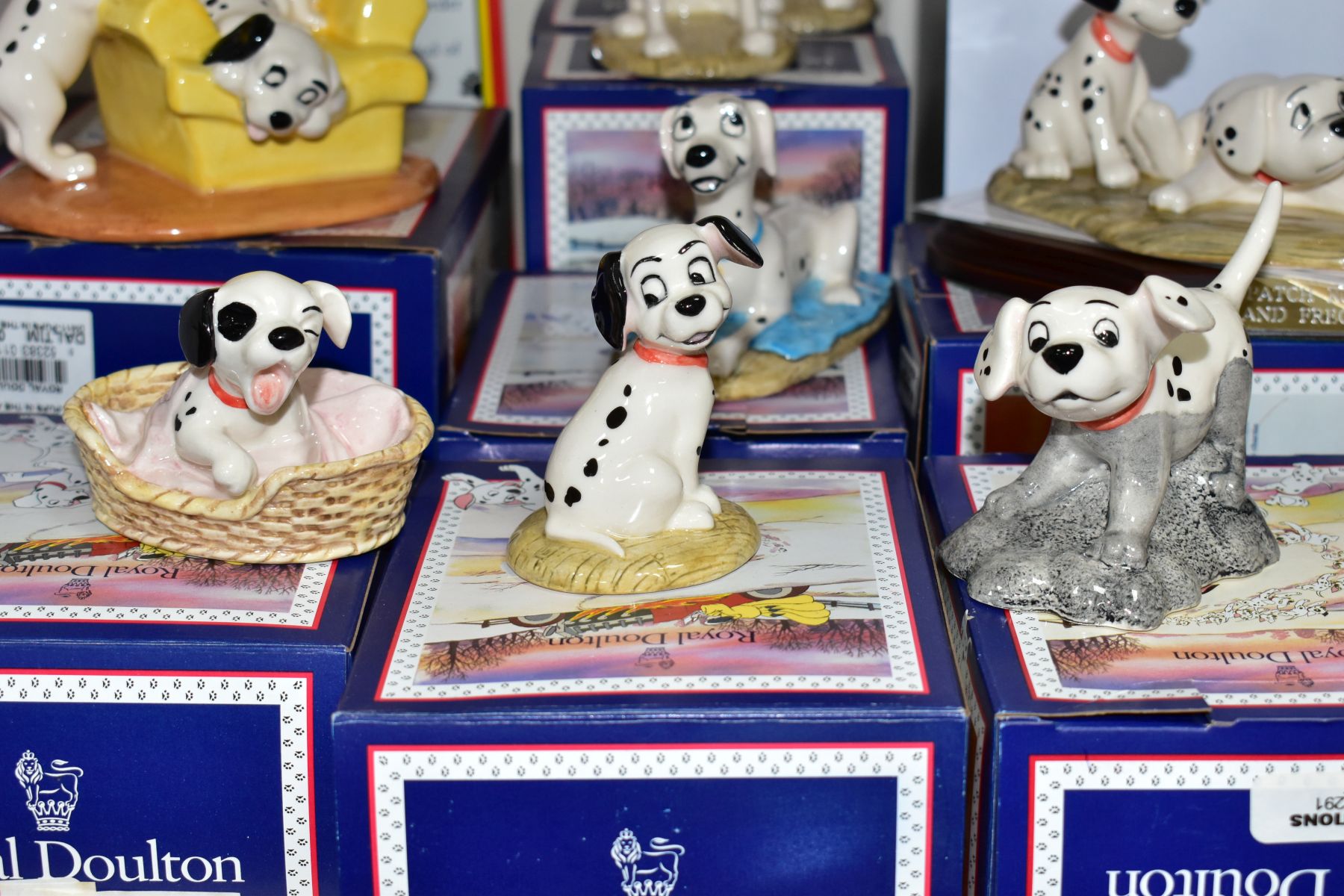 ELEVEN BOXED ROYAL DOULTON DISNEYS 101 DALMATIANS FIGURES, comprising Cruella De Vil DM1, Penny DM2, - Image 3 of 9