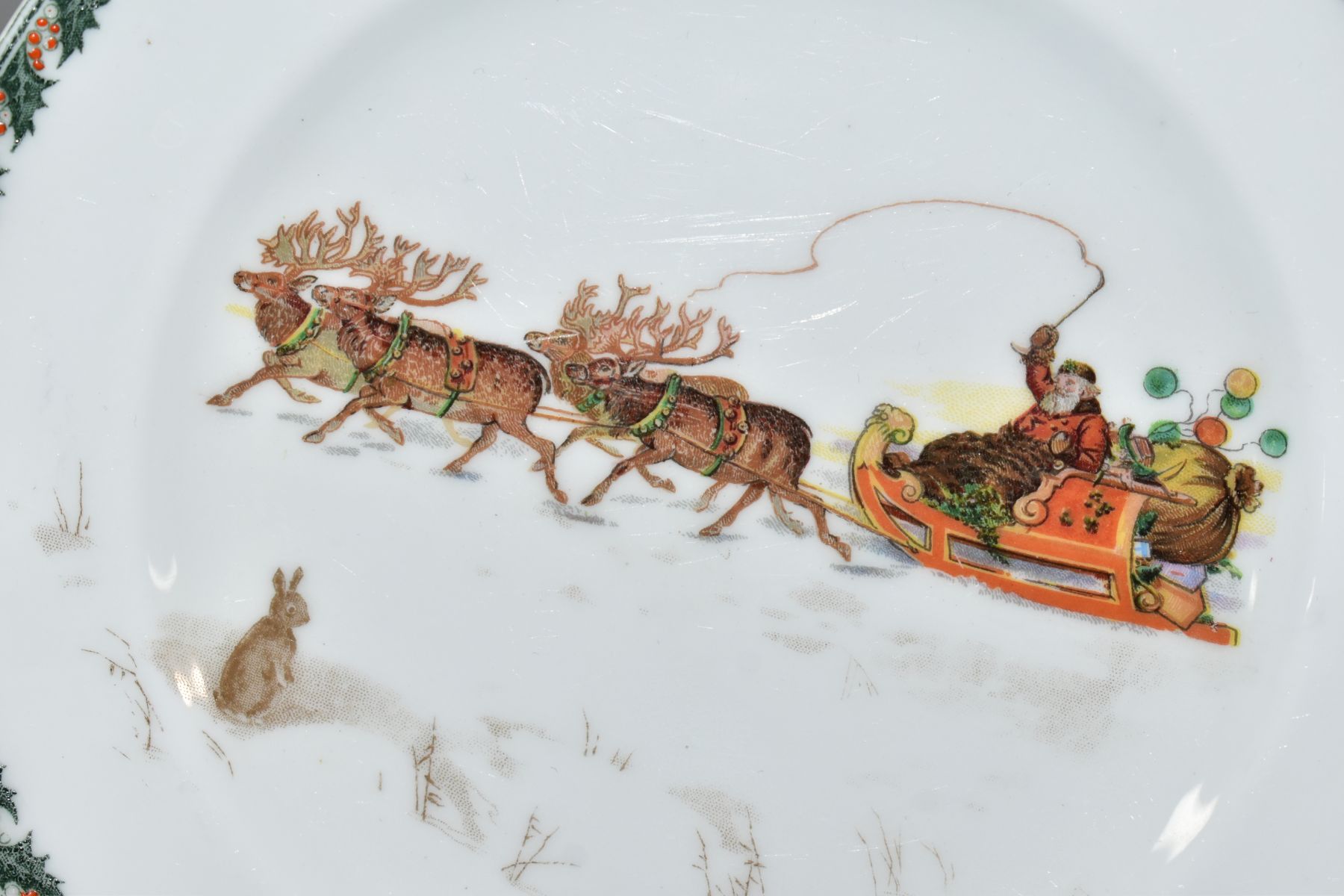 TWO PIECES OF ROYAL DOULTON CHRISTMAS - SANTA CLAUS SERIES WARE, comprising miniature jug no 5, - Image 6 of 7