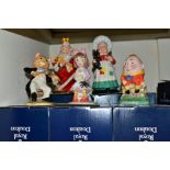 FIVE BOXED LIMITED EDITION ROYAL DOULTON NURSERY RHYME COLLECTION FIGURES FOR UKI CERAMICS LTD,