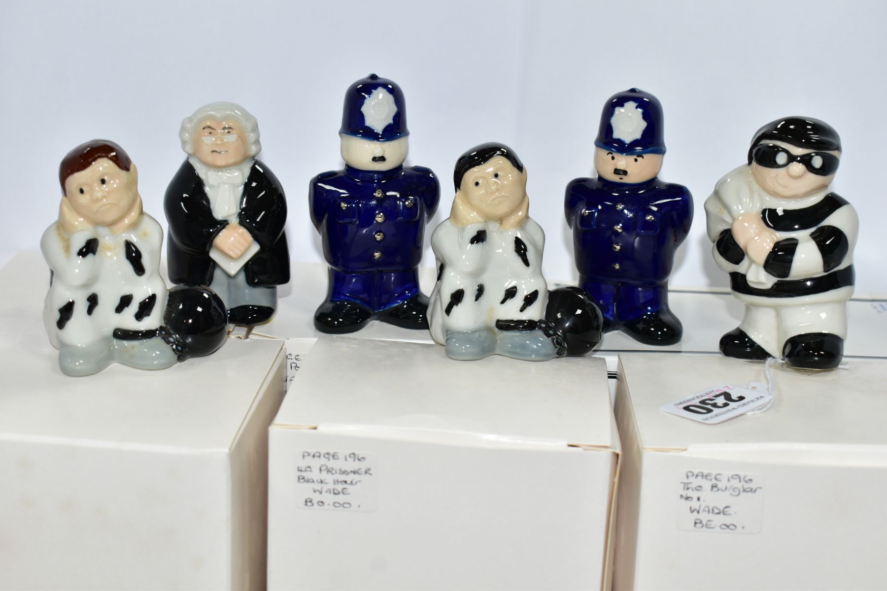 SIX BOXED WADE E AND A.CROMPTON FIGURES FROM THE LONG ARM OF THE LAW SERIES 1993-95 comprising The