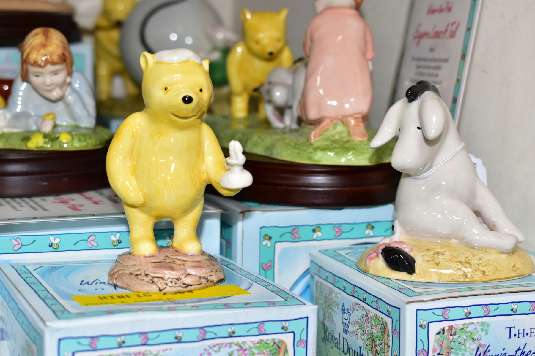 SIX BOXED ROYAL DOULTON FIGURES FROM THE WINNIE THE POOH COLLECTION, comprising Eeyore's Tail WP7 ( - Image 2 of 7