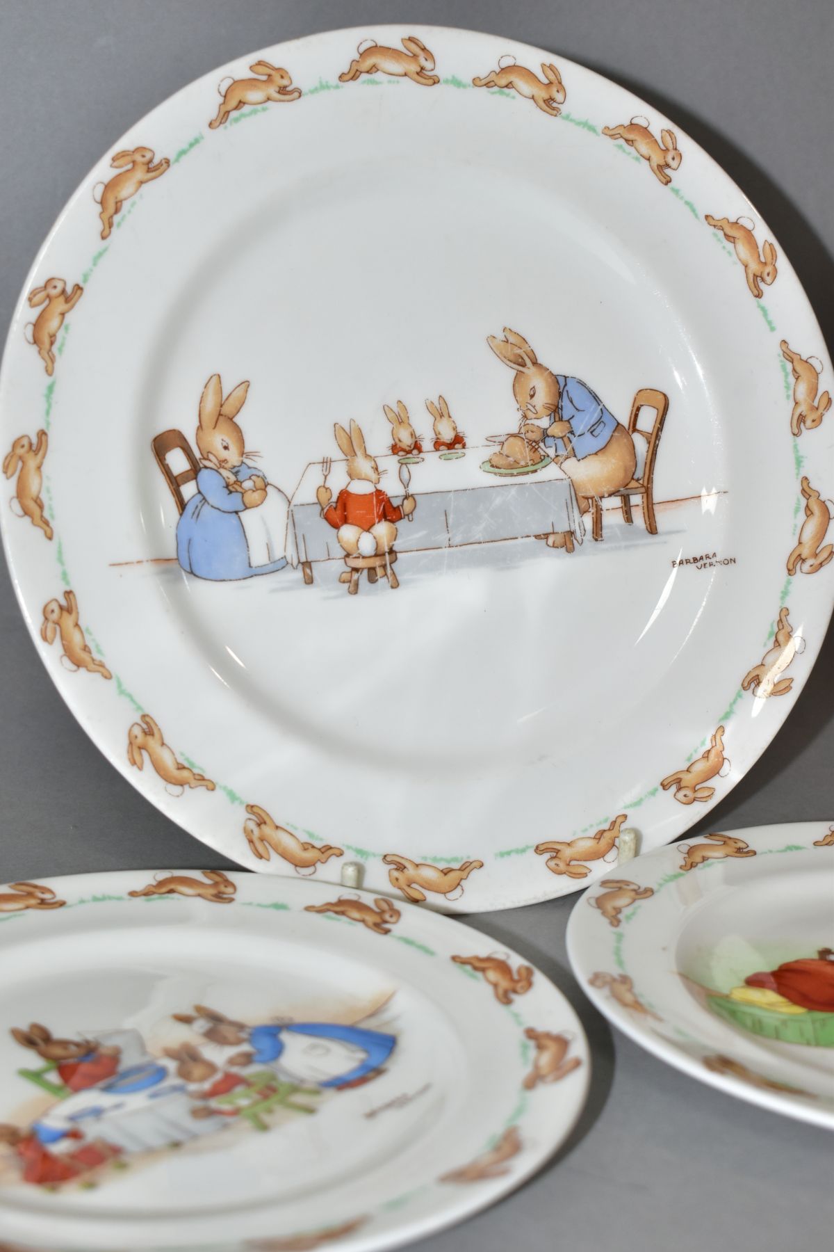 THREE PIECES OF ROYAL DOULTON BUNNYKINS WHITE BONE CHINA DESIGNED BY BARBARA VERNON, comprising a - Image 3 of 5