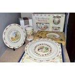 TWO BOXED ROYAL DOULTON BUNNYKINS EARTHENWARE TABLEWARE SETS, comprising a 'Tea Time set' teapot (