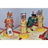 FOUR BOXED ROYAL DOULTON LIMITED EDITION BUNNYKINS FIGURES PRODUCED EXCLUSIVELY FOR U.K.I CERAMICS