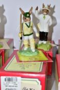 TWO BOXED ROYAL DOULTON LIMITED EDITION BUNNYKINS CRICKETING FIGURES, comprising Test Century DB272,