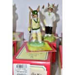 TWO BOXED ROYAL DOULTON LIMITED EDITION BUNNYKINS CRICKETING FIGURES, comprising Test Century DB272,