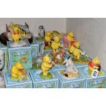 FIFTEEN BOXED ROYAL DOULTON WINNIE THE POOH COLLECTION FIGURES, comprising Winnie The Pooh and The