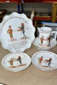 FIVE PIECES OF ROYAL DOULTON NURSERY RHYMES A SERIES WARE, DESIGNED BY WILLIAM SAVAGE COOPER, '