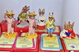 SIX BOXED ROYAL DOULTON BUNNYKINS FIGURES FROM THE INTERNATIONAL COLLECTORS CLUB, comprising