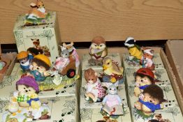 THIRTEEN BOXED ROYAL DOULTON ST TIGGWINKLES FIGURES, comprising Henry Hedghog TW1, Harry Hedghog