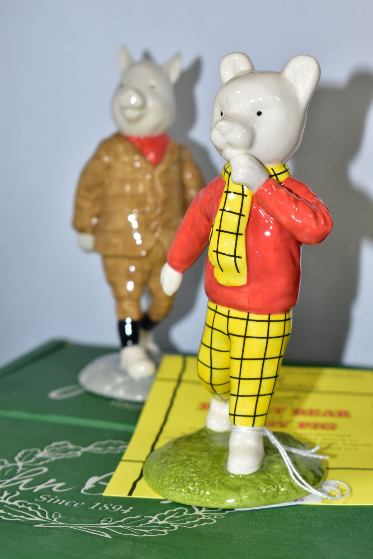 A PAIR OF BOXED LIMITED EDITION BESWICK WARE FIGURES, from characters of Rupert the Bear, 'Rupert - Image 4 of 5