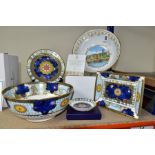 A BOXED ROYAL WORCESTER LIMITED EDITION 'WORCESTER SCENES FLIGHT BOWL' no 133/250, diameter 23cm,