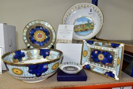 A BOXED ROYAL WORCESTER LIMITED EDITION 'WORCESTER SCENES FLIGHT BOWL' no 133/250, diameter 23cm,