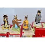 FOUR BOXED ROYAL DOULTON LIMITED EDITION BUNNYKINS FIGURES, comprising Businessman DB203, no 981/