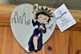 THREE LIMITED EDITION WADE C & S COLLECTABLES BETTY BOOP WALL PLAQUES, comprising Betty Boop Classic