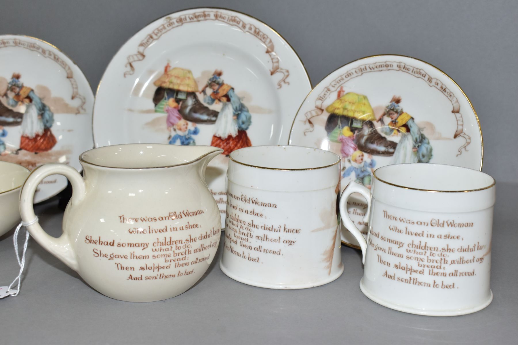 SIX PIECES OF ROYAL DOULTON NURSERY RHYMES 'A' SERIES WARE, DESIGNED BY WILLIAM SAVAGE COOPER, ' - Image 3 of 10