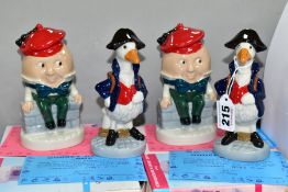 TWO BOXED SETS OF LIMITED EDITION WADE DAVID TROWER ENTERPRISES NURSERY RHYME FIGURES, comprising