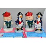 TWO BOXED SETS OF LIMITED EDITION WADE DAVID TROWER ENTERPRISES NURSERY RHYME FIGURES, comprising