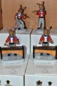 FOUR BOXED ROYAL DOULTON LIMITED EDITION BUNNYKINS ORCHESTRA FIGURES, from an edition of 500,