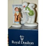 A LIMITED EDITION ROYAL DOULTON BOXED SET OF TWO FIGURES FROM THE SNOWMAN SERIES, The Snowman and