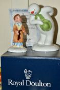 A LIMITED EDITION ROYAL DOULTON BOXED SET OF TWO FIGURES FROM THE SNOWMAN SERIES, The Snowman and