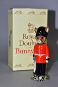 A BOXED ROYAL DOULTON GUARDSMAN BUNNYKINS DB127, produced exclusively for U.K. I. Ceramics Ltd in