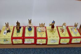 SEVEN BOXED ROYAL DOULTON BUNNYKINS FIGURES, comprising Buntie 'Helping Mother' DB2, Billie & Buntie