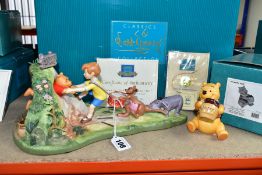 TWO BOXED WALT DISNEY CLASSICS COLLECTION WINNIE THE POOH FIGURES, comprising Winnie The Pooh and