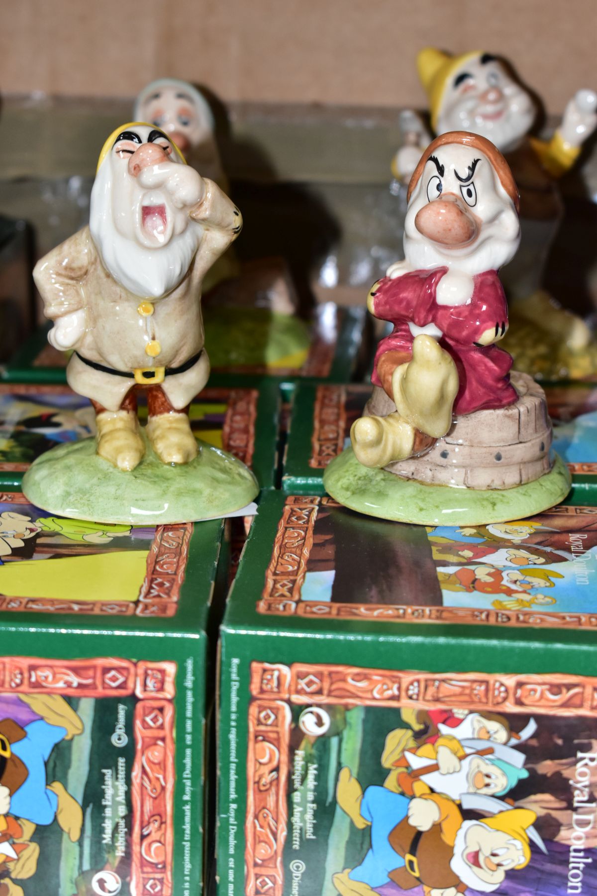 A BOXED LIMITED EDITION SET OF EIGHT ROYAL DOULTON FIGURES FROM THE SNOW WHITE AND THE SEVEN DWARFS, - Image 5 of 6