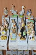 TWELVE BOXED ROYAL ALBERT BEATRIX POTTER FIGURES, BP6, comprising Benjamin Ate a Lettuce Leaf,