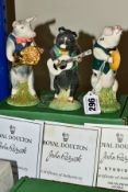 THREE LIMITED EDITION BESWICK PIG PROMENADE FIGURES FOR SINCLAIRS, comprising George PP10 (backstamp