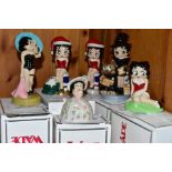 SIX BOXED LIMITED EDITION WADE C & S COLLECTABLES BETTY BOOP FIGURES, comprising Betty Boop no