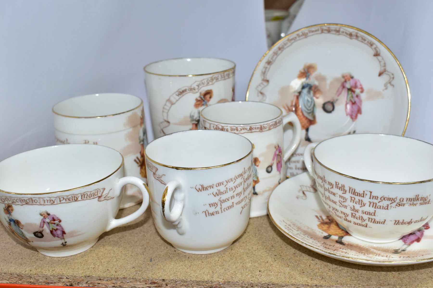 EIGHT PIECES OF ROYAL DOULTON NURSERY RHYMES 'A' SERIES WARE, DESIGNED BY WILLIAM SAVAGE COOPER, ' - Image 9 of 9