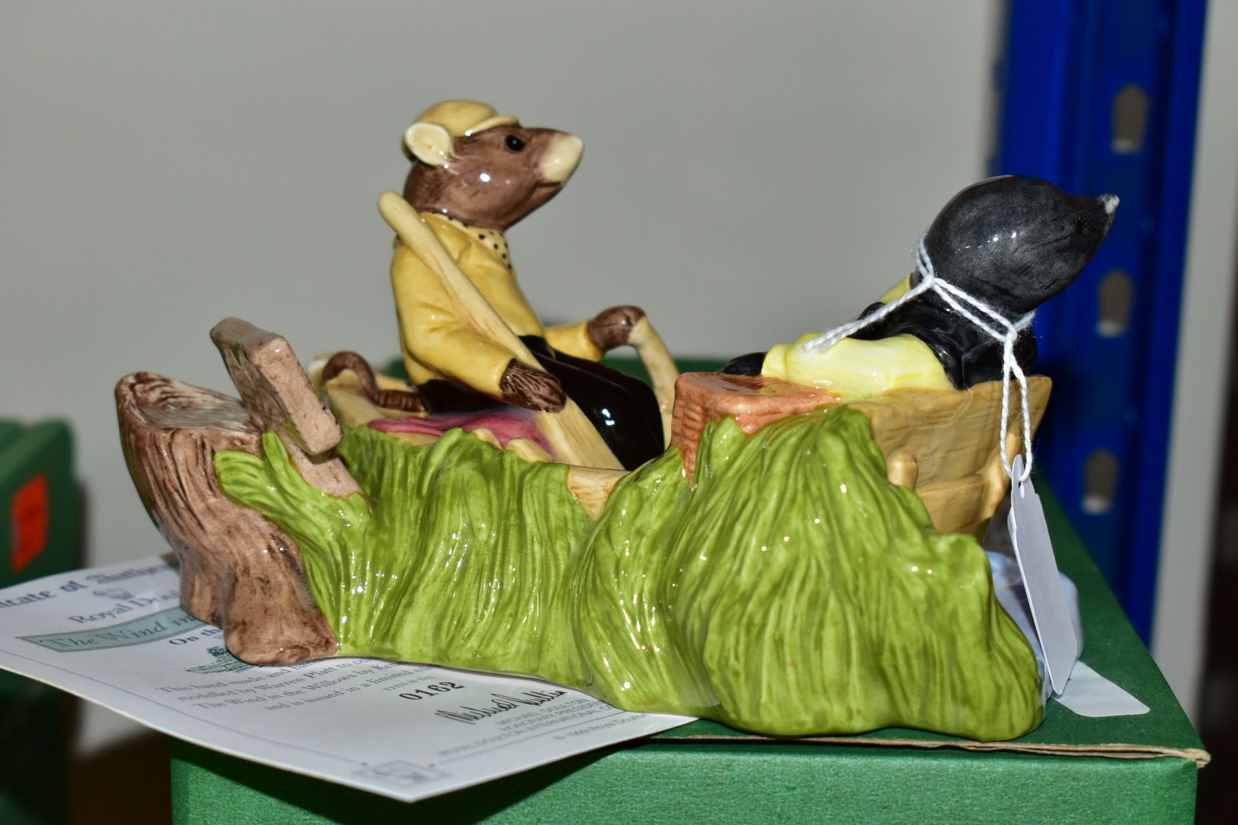 A BOXED LIMITED EDITION BESWICK WARE FIGURE GROUP, from The Wind in The Willows, On The River WIW - Image 3 of 6