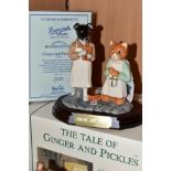 A BOXED BESWICK WARE LIMITED EDITION BEATRIX POTTER TABLEAU, Ginger and Pickles P3790, no.2235/2750,