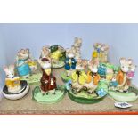 ELEVEN BESWICK FIGURES FROM KITTY MACBRIDE'S HAPPY MICE, comprising A Family Mouse no. 2526,