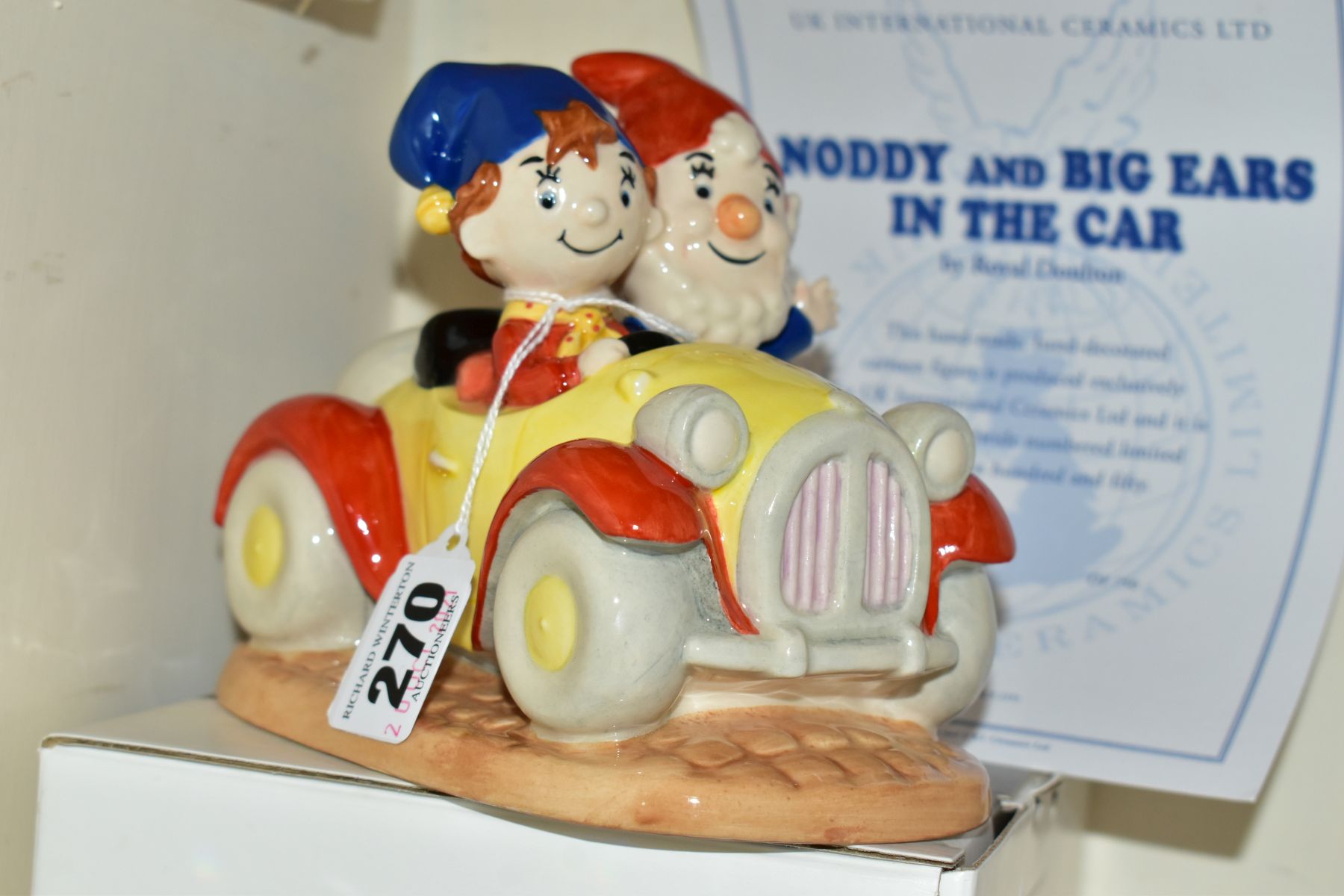 A BOXED LIMITED EDITION ROYAL DOULTON FOR UKI CERAMICS LTD FIGURE GROUP, Noddy and Big Ears in the
