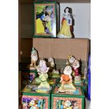 A BOXED LIMITED EDITION SET OF EIGHT ROYAL DOULTON FIGURES FROM THE SNOW WHITE AND THE SEVEN DWARFS,