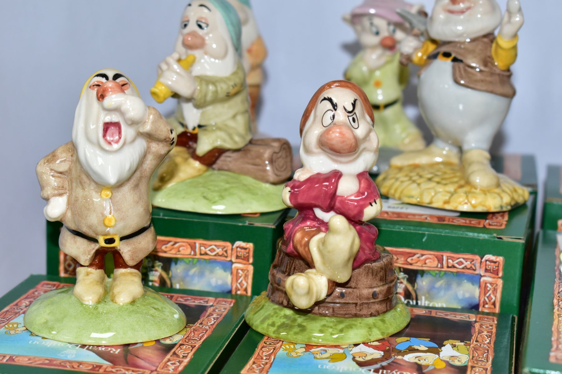 EIGHT BOXED ROYAL DOULTON FIGURES FROM SNOW WHITE AND THE SEVEN DWARFS, comprising Snow White SW9, - Image 3 of 6