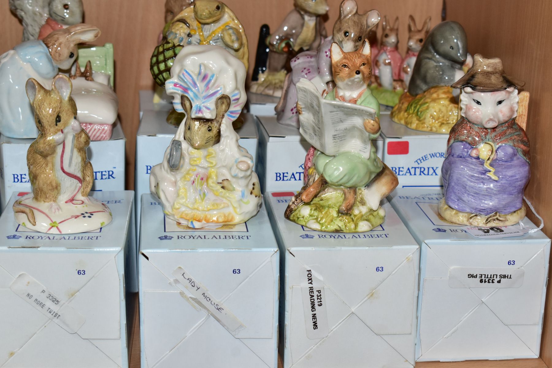 TWELVE BOXED ROYAL ALBERT BEATRIX POTTER FIGURES, BP6, comprising And This Pig Had None, Diggory - Image 2 of 5