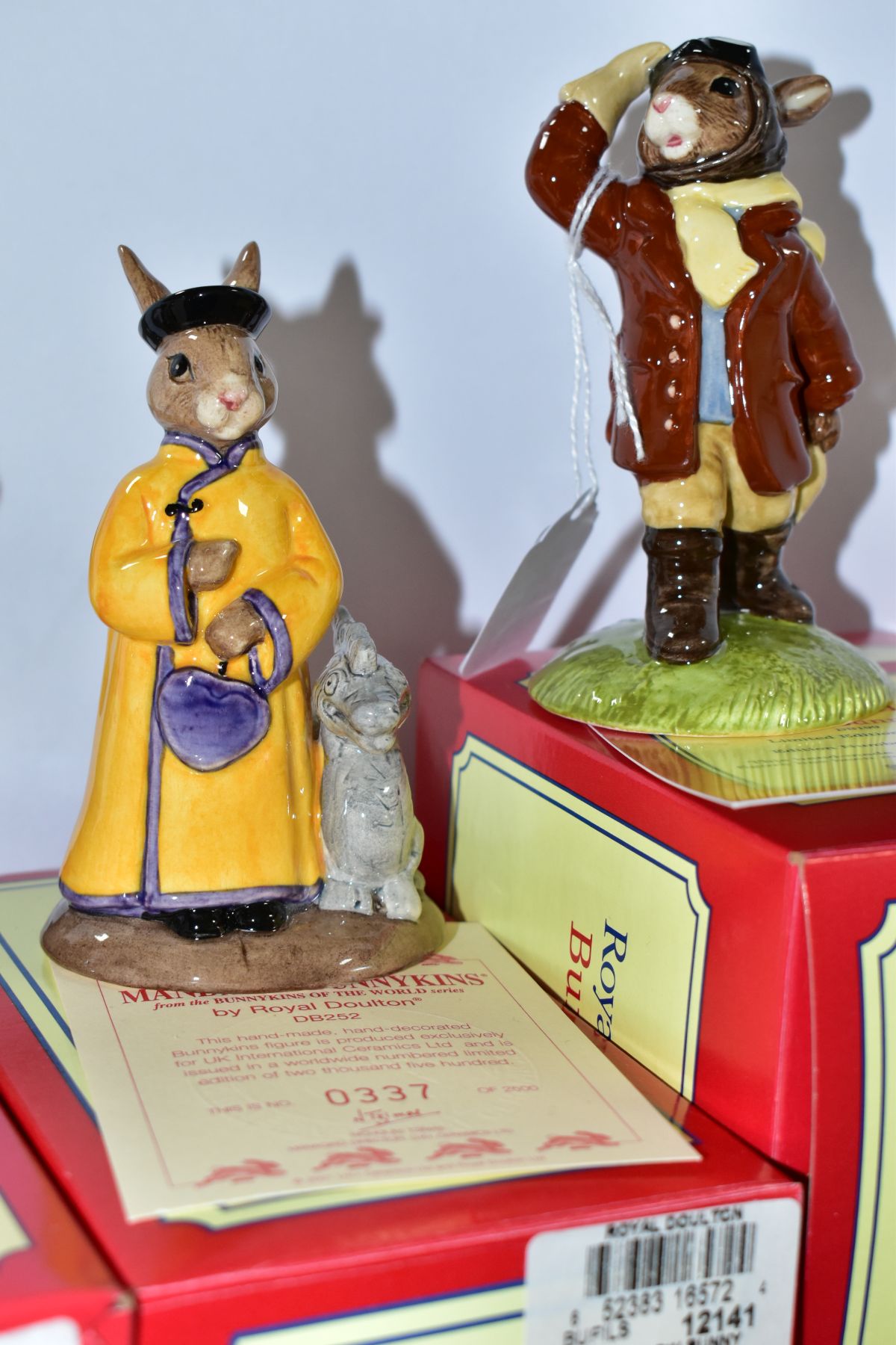 FOUR BOXED ROYAL DOULTON LIMITED EDITION BUNNYKINS FIGURES, comprising Airman DB199 no 3547/5000 - Image 3 of 4