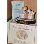 A BOXED BESWICK WARE LIMITED EDITION BEATRIX POTTER TABLEAUX, Mrs Tiggy-Winkle and Lucie P3867, no.