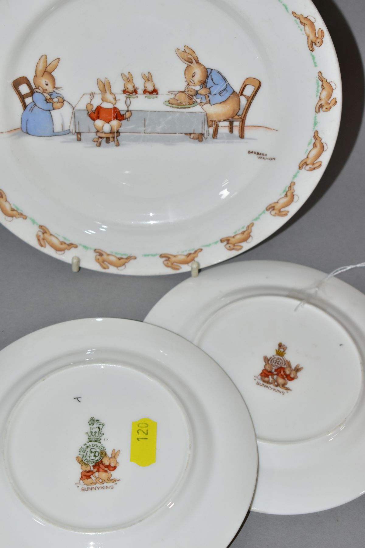 THREE PIECES OF ROYAL DOULTON BUNNYKINS WHITE BONE CHINA DESIGNED BY BARBARA VERNON, comprising a - Image 5 of 5