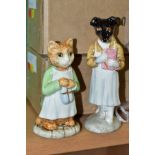 TWO BESWICK BEATRIX POTTER FIGURES, Ginger BP3b and Pickles BP3b (reglued base and head) with two