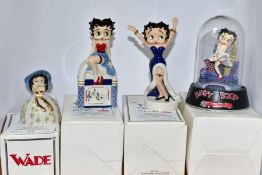 FOUR BOXED LIMITED EDITION WADE BETTY BOOP FIGURES, comprising three C & S Collectables Southern