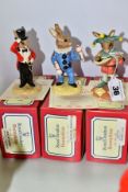 THREE BOXED ROYAL DOULTON LIMITED EDITION BUNNYKINS FIGURES EXCLUSIVELY FOR U.K.I. CERAMICS LTD,