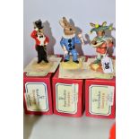 THREE BOXED ROYAL DOULTON LIMITED EDITION BUNNYKINS FIGURES EXCLUSIVELY FOR U.K.I. CERAMICS LTD,