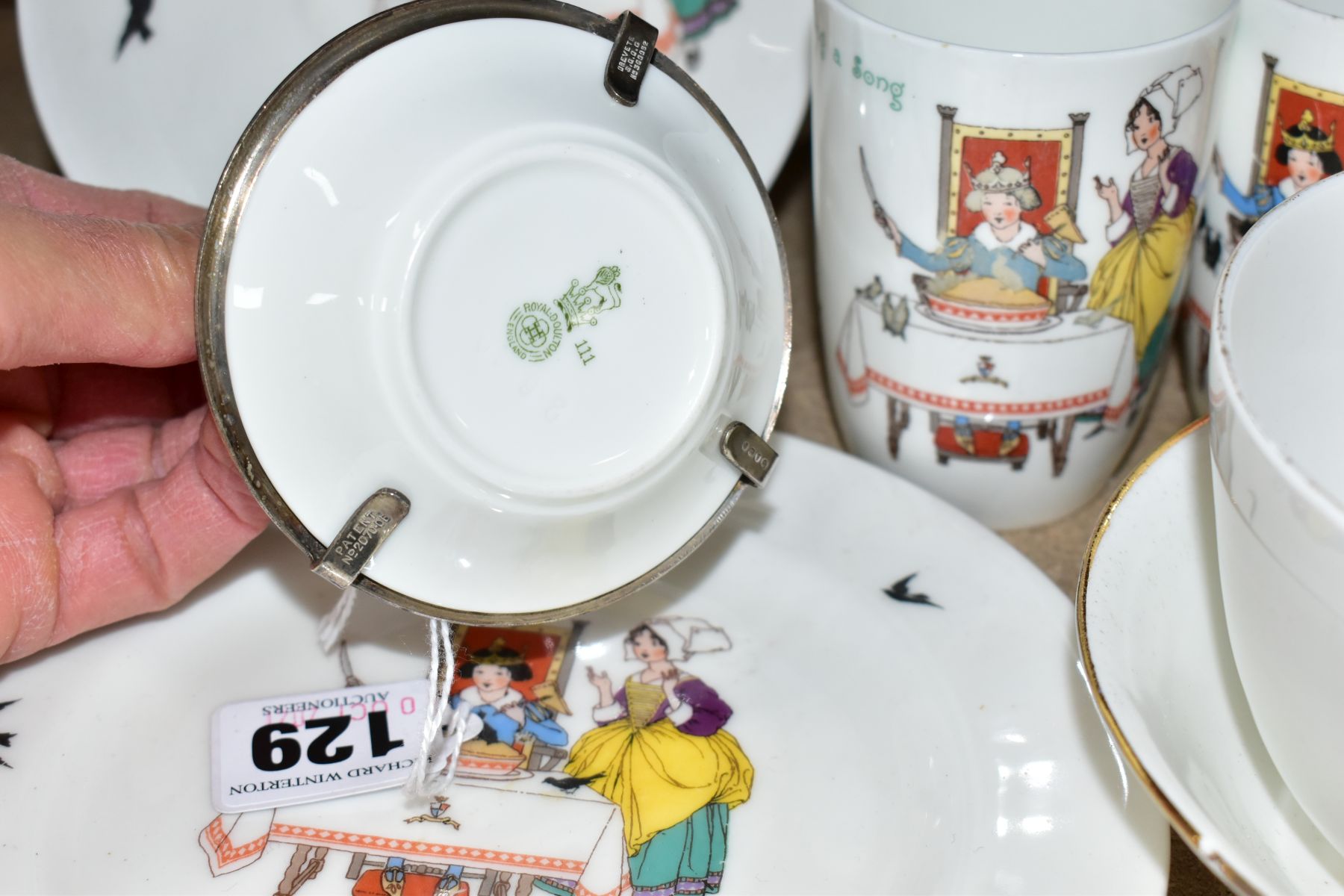 NINE PIECES OF ROYAL DOULTON CHINA NURSERY RHYMES SERIES WARE DESIGNED BY WILLIAM SAVAGE COOPER - Image 7 of 7