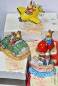 FOUR BOXED ROYAL DOULTON LIMITED EDITION BUNNYKINS FIGURES FROM THE TRAVEL SERIES EXCLUSIVELY FOR